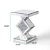 SHYFOY Verspiegelter Couchtisch mit crushed Diamant Design, Beistelltisch aus Glas mit Spiegel
