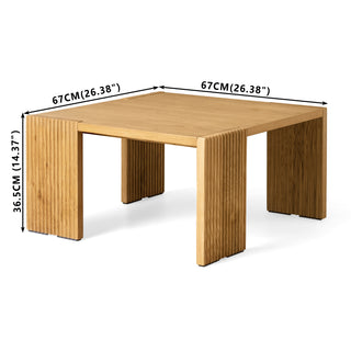 Square Solid Wood Coffee Table