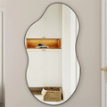 SHYFOY Black Asymmetrical Cloud Shaped Wall Mirror