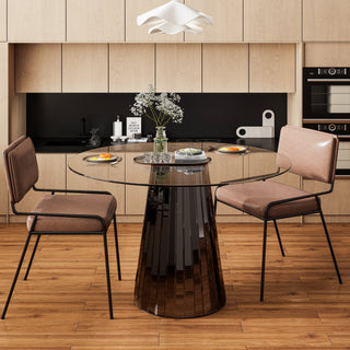 Clear Glass Top Dining Table
