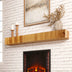 Rustic Fireplace Shelf Mantel Floating Shelf