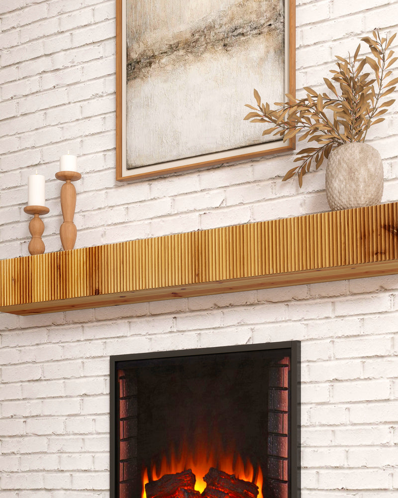 Rustic Fireplace Shelf Mantel Floating Shelf