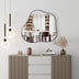 Black Asymmetrical Wall Mirror Cloud-Shaped Accent Mirror