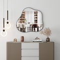 Black Asymmetrical Wall Mirror Cloud-Shaped Accent Mirror