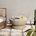 Concrete Round Low Profile End Table