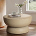Concrete Round Low Profile End Table
