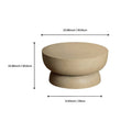 Concrete Round Low Profile End Table