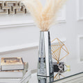 SHYFOY Flower Vase Crushed Diamond Mirrored Vases for Home Decor