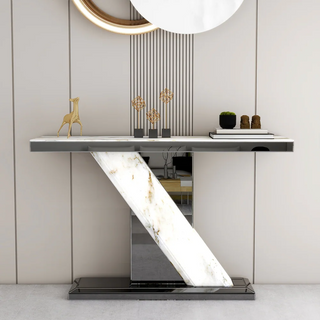 Rectangle Console Table with Marble Finish /SF-CT459