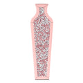 Handmade Crystal Glass Floor Vase Pink Floor Vase