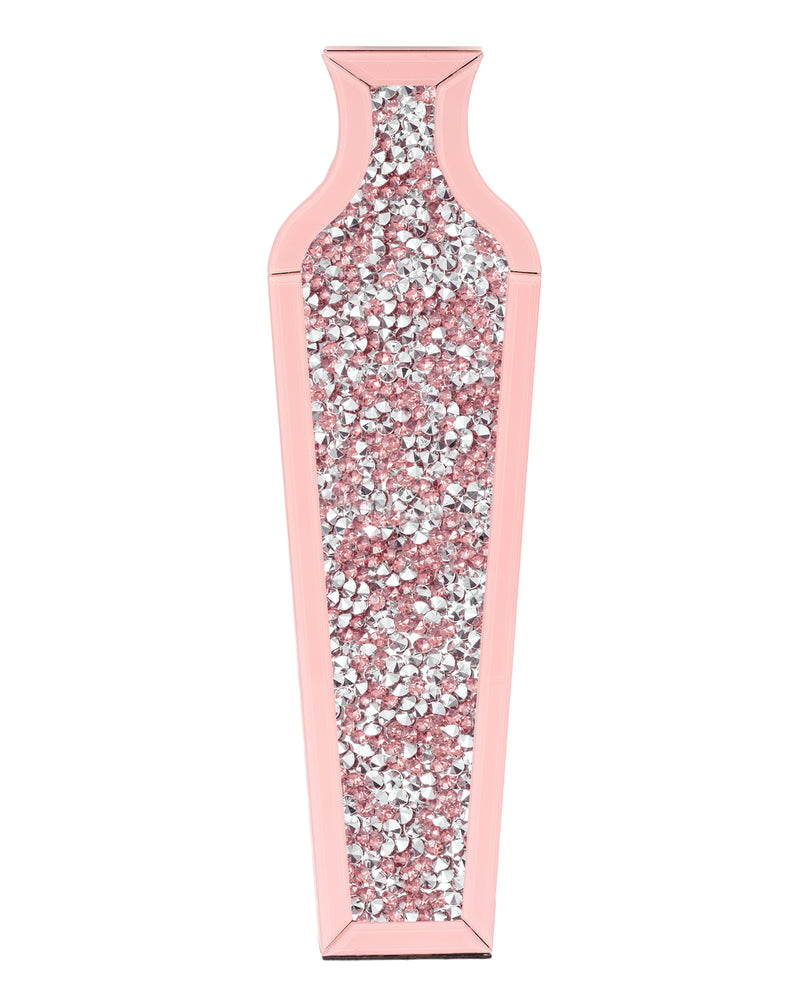Handmade Crystal Glass Floor Vase Pink Floor Vase