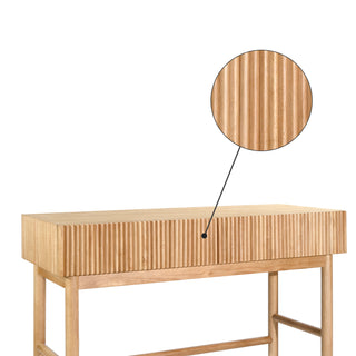 Shyfoy Solid Wood Console Table with 2-Drawer