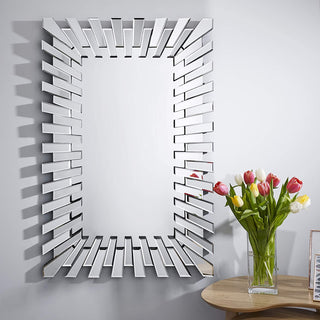 SHYFOY Silver Rectangular Decor Glass Mirror