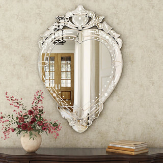 Modern Wall Mirror Irregular Design Decor - 35.4"×24.8"