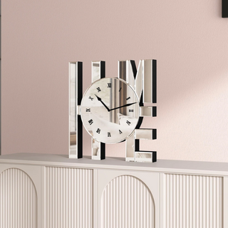Home /Love Art Letters Mirrored Wall Clock