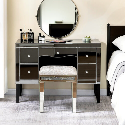 Luxury Mirrored Makeup Vanity 5-Drawers