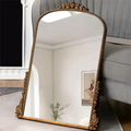 SHYFOY Antique Wall Mirror Gold Baroque Ornate, Traditional Elegant Old Mirror