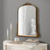 SHYFOY Antiker Wandspiegel Gold Barock Verziert, Traditioneller Eleganter Alter Spiegel