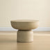 Concrete Round Pedestal End Table