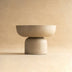 Concrete Round Pedestal End Table