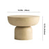 Concrete Round Pedestal End Table