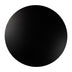Classical Black Round Coffee Table Solid Wood Base