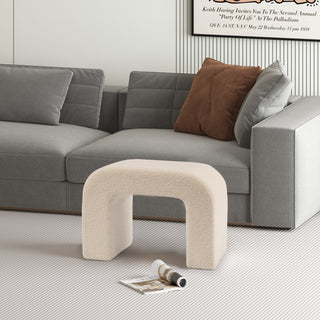 25.6'' Upholstered Foot Stool Modern Pouf Ottoman
