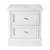 2-Drawer Nightstand with Faux Marble Top