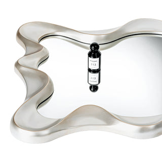 Large Asymmetrical Silver Wall Mirror - 35.4"×27.6"