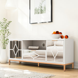 SHYFOY 60 In Modern Wood TV Stand Media Console