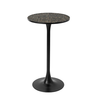 Black Modern Round Pub Table Bar Table