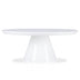 Mesa de Centro Redonda Moderna Blanca con Cono