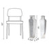 Modern Tall Crushed Diamond Floor Vase