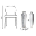 18IN Tall Crushed Diamond Floor Vase