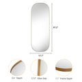 Oval Tall Mirror for Wall, Full Length Mirrors
