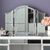 SHYFOY Dreifach-Spiegel Frisiertisch-Crushed Diamond 3-Wege-Spiegel Schlafzimmer
