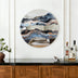 Artistic Marble Patterned Round Wall Mirror