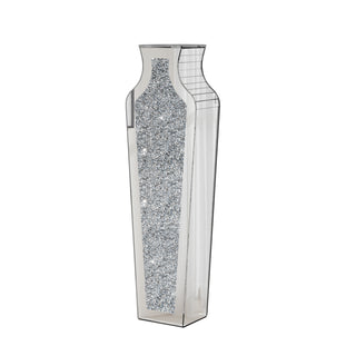 18IN Tall Crushed Diamond Floor Vase