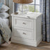 2-Drawer Nightstand with Faux Marble Top