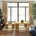Square Coffee Table, Solid Ash Wood Coffee Table Accent Table for Living Room