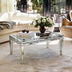 SHYFOY Coffee Table Mirrored with Crystals Inlay, Modern Contemporary  Coffee Table