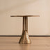 Antique Brass Round End Table