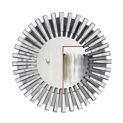 Circular Decorative Statement Wall Mirror for Entryway