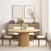 Oak Extendable Oval Solid Wood Dining Table