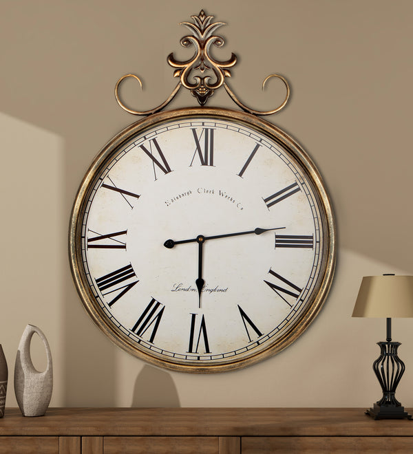 Large Clock Wall Decor, Vintage WallClock for Living Room