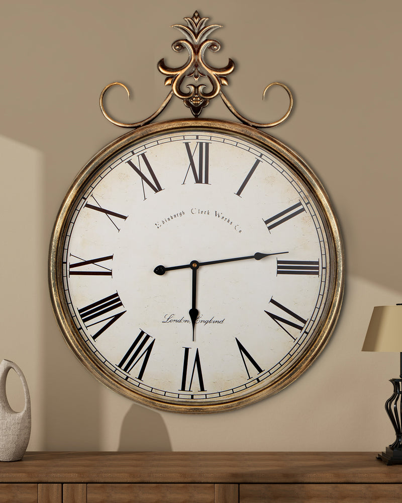 Large Clock Wall Decor, Vintage WallClock for Living Room