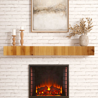 Rustic Fireplace Shelf Mantel Floating Shelf