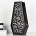 Black Crushed Diamond Mirrored Flower Vases Home Decor