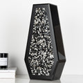 Black Crushed Diamond Mirrored Flower Vases Home Decor