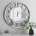 Oversize Wall Clock Living Room Decor, Extra Large Decorative Mirror Wall Clocks
